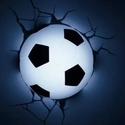 3DlightFX Voetbal Lamp - Nachtlamp Met Wandsticker En Timer Functie - LED Wandlamp -LAMPEN Winkel 3751584 3646f769