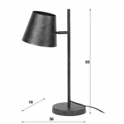 Hoyz - Tafellamp Industrieel - 1 Lamp - Verstelbare Metalen Kap -LAMPEN Winkel 3761300 1b9549d0