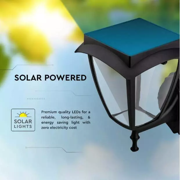 V-tac VT-982 Sevilla Solar Wandlamp – Zonne-energie – LED Lamp - 2 6 V-tac VT-982 Sevilla Solar Wandlamp – Zonne-energie – LED Lamp - 2 - Afbeelding 6