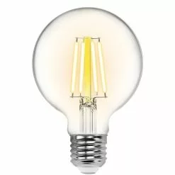 BES LED LED Lamp - Smart LED - Aigi Rixona - Bulb G80 - 6W - E27 Fitting - Slimme LED - Wifi LED + Bluetooth - Aanpasbare Kleur