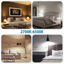 BES LED LED Lamp - Smart LED - Aigi Lexus - Bulb A60 - 9W - E27 Fitting - Slimme LED - Wifi LED + Bluetooth - RGB + Aanpasbare -LAMPEN Winkel 3823768 ad822764