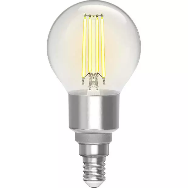 BES LED LED Lamp - Filament - Smart LED - Aigi Delano - Bulb G45 - 4.5W - E14 Fitting - Slimme LED - Wifi LED + Bluetooth - 1 BES LED LED Lamp - Filament - Smart LED - Aigi Delano - Bulb G45 - 4.5W - E14 Fitting - Slimme LED - Wifi LED + Bluetooth -