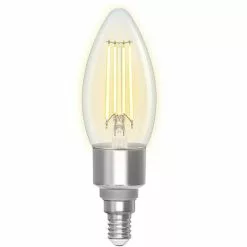 BES LED LED Lamp - Filament - Smart LED - Aigi Delano - Bulb C35 - 4.5W - E14 Fitting - Slimme LED - Wifi LED + Bluetooth -