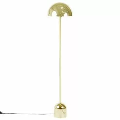 Beliani MACASIA - Staande Lamp-Goud-Metaal