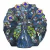 HAES DECO - Tiffany Tafellamp Blauw, Groen 32x35x30 Cm Fitting E14 / Lamp Max 1x40W
