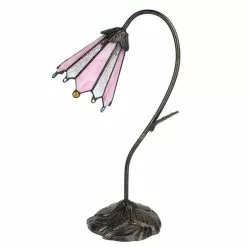 HAES DECO - Tiffany Tafellamp Bruin 30x17x48 Cm Fitting E14 / Lamp Max 1x25W -LAMPEN Winkel 3933173 5b7adde4