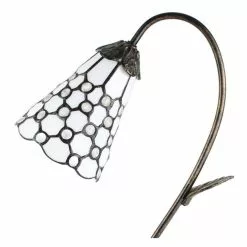 HAES DECO - Tiffany Tafellamp Bruin 30x17x48 Cm Fitting E14 / Lamp Max 1x25W -LAMPEN Winkel 3933175 08054cb5