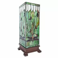 HAES DECO - Tiffany Tafellamp Groen, Bruin, Beige 18x18x45 Cm Fitting E27 / Lamp Max 1x40W 8 HAES DECO - Tiffany Tafellamp Groen, Bruin, Beige 18x18x45 Cm Fitting E27 / Lamp Max 1x40W -LAMPEN Winkel 3933272 88d5aa56