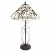 HAES DECO - Tiffany Tafellamp Ø 41x69 Cm Fitting E27 / Lamp Max 2x40W