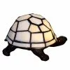 HAES DECO - Tiffany Tafellamp Schildpad Beige 22x18x16 Cm Fitting E14 / Lamp Max 1x25W