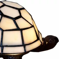 HAES DECO - Tiffany Tafellamp Schildpad Beige 22x18x16 Cm Fitting E14 / Lamp Max 1x25W -LAMPEN Winkel 3933348 e1c1c82b