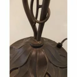 HAES DECO - Tiffany Tafellamp Wit, Bruin 34x28x47 Cm Fitting E14 / Lamp Max 2x40W -LAMPEN Winkel 3933376 3b7dd427