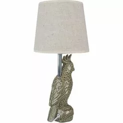 HAES DECO - Tafellamp - City Jungle - Papegaai Lamp, Ø 18x36 Cm - Groen Keramiek Met Beige - Bureaulamp, Sfeerlamp -LAMPEN Winkel 3946952 c0a6a40c