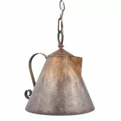 HAES DECO - Hanglamp - Shabby Chic - Retro / Vintage Koffiekan Lamp, 25x23x26 Cm - Hanglamp Eettafel, Hanglamp Eetkamer -LAMPEN Winkel 3947077 899edaa8