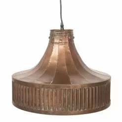 HAES DECO - Hanglamp - Industrial - Koperkleurige Lamp, Fromaat 44x44x42 Cm - Ronde Hanglamp Eettafel, Hanglamp Eetkamer -LAMPEN Winkel 3947082 1500d0c8