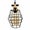 HAES DECO - Hanglamp - Industrial - Moderne Industriele Lamp, 18x18x31 Cm - Hanglamp Eettafel, Hanglamp Eetkamer