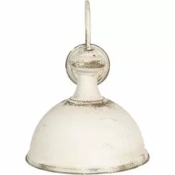 HAES DECO - Wandlamp - Industrial - Vintage / Retro Lamp, 34x41x43 Cm - Wit Metaal - Ronde Muurlamp, Sfeerlamp -LAMPEN Winkel 3947277 1c2c5ba7
