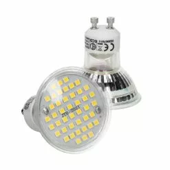 ECD GERMANY LED-lamp GU10 44SMD Vlek 3W In Glas 251 Lm Neutraal Wit 4000K