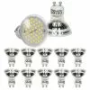 ECD GERMANY 10 X LED Lamp GU10 44 SMD Spot 3W Glas Neutraal Wit