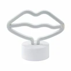 Beliani FLORA - Neon Lamp-Roze-Synthetisch Materiaal